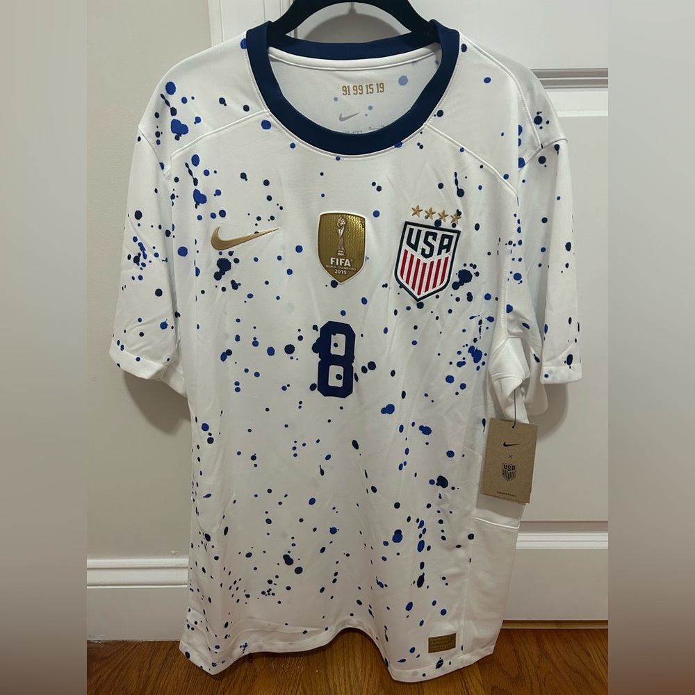 NWT USWNT Authentic Julie Ertz Men’s Jersey with FIFA World Cup patch